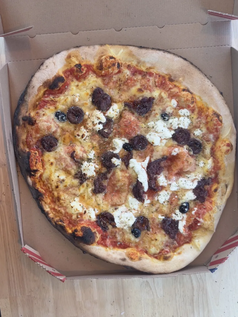Pizza Corsica vue du dessus